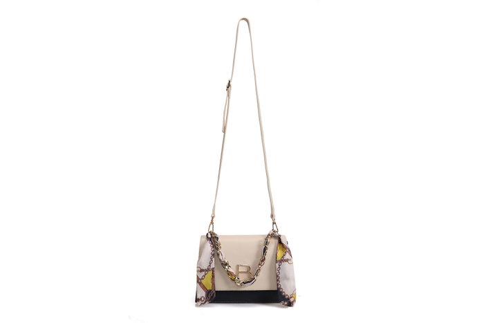 Lucky Bees Bolso Bandolera Crema y Azul Oscuro Lucky Bees Bolso Bandolera Crema y Azul Oscuro